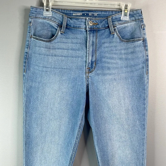 OLD NAVY High-Rise Super Skinny Jeans Jeggings Blue Light Wash Stretch 8 - Picture 3 of 10